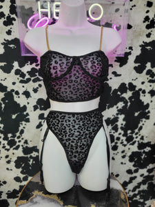 Leopard Halter Set