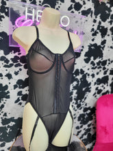 Load image into Gallery viewer, Eyelet Sheer Bodysuit
