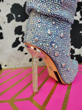 Load image into Gallery viewer, Denim Mid-High Dazzle Boots
