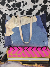 Load image into Gallery viewer, Metallic Snake Detail Denim Hobo
