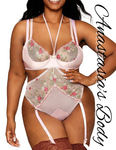 Floral Garter Teddy