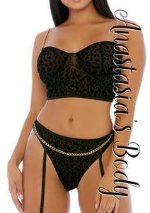 Leopard Halter Set