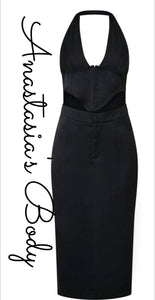 Hook & Eye Halter Dress