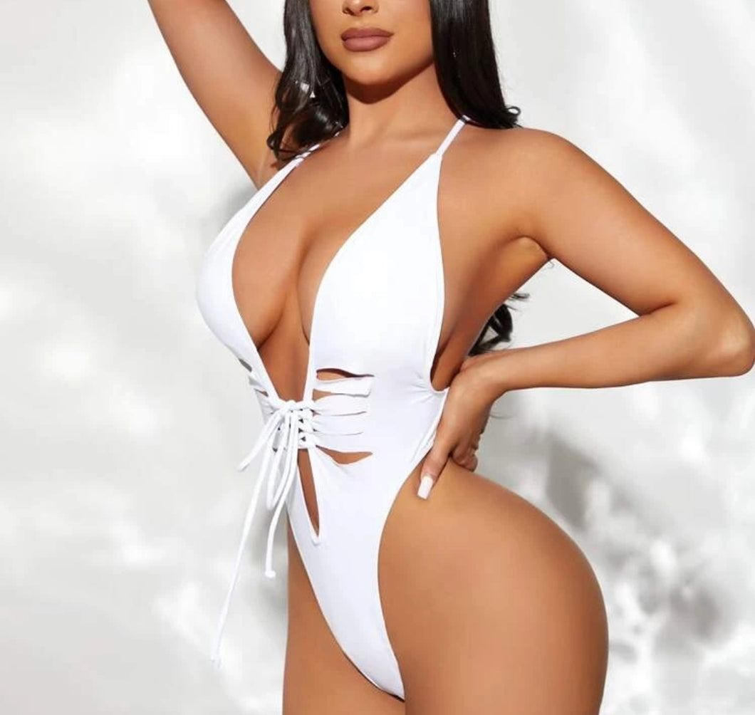 Lace-up Motorcross Swimsuit