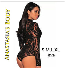 Load image into Gallery viewer, &quot;Layla&quot; Scribble Velvet Bodysuit
