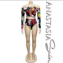 Load image into Gallery viewer, Crop top One peice Swimsuit
