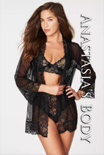 Load image into Gallery viewer, 3pc Lace Robe Set
