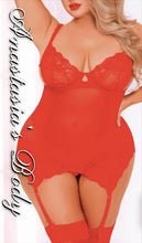 Load image into Gallery viewer, Red Back At It 2pc Teddy(QUEEN)
