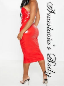 Madam Vinyl Mid Dress