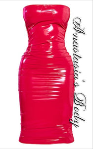 Madam Vinyl Mid Dress
