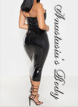 Load image into Gallery viewer, Madam Vinyl Mid Dress
